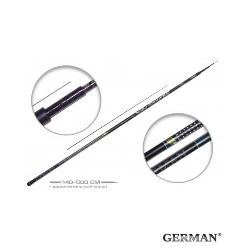 Удилище без колец German Pole 'Superstick' IM6 / 5 м